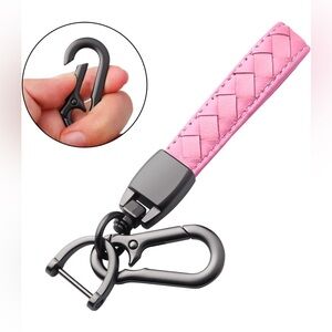 3 for $10 | Pink Car Key Ring Wristlet Bracelet Keychain Lanyard • NIB